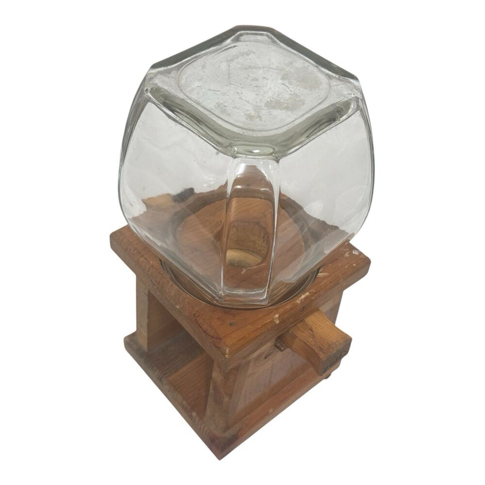 Vintage Knock On Wood Core Wood Gumball Machine Made in USA - Picture 2 of 10
